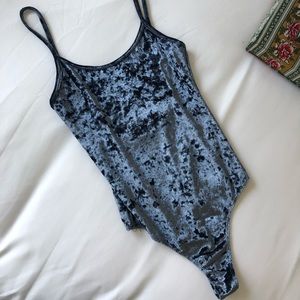 NWOT Brandy Melville Velvet Body Suit